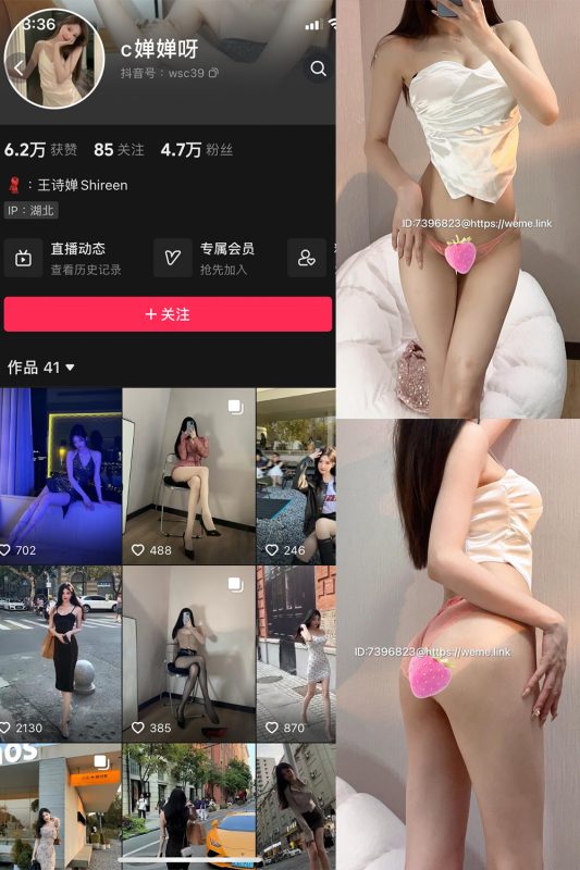 抖音 c婵婵呀 微密圈  NO.002期 【37P8V】-岛屿电鸽微密圈-全网最全抖音网红高质量总站