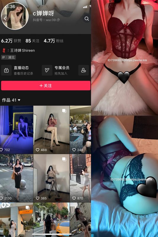 抖音 c婵婵呀 微密圈  NO.006期 【38P】最新至：2024.9.19-岛屿电鸽微密圈-全网最全抖音网红高质量总站