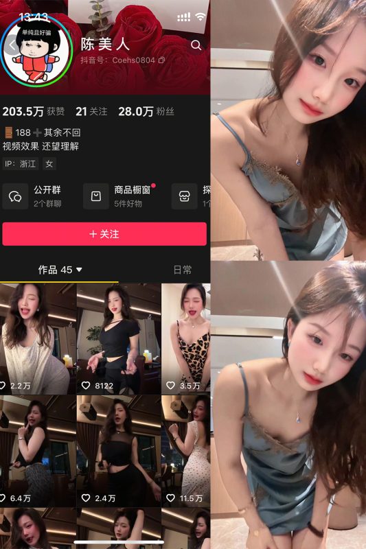抖音 陈美人 岛遇 NO.001期 【9P17V】最新至：2026.5.8-岛屿电鸽微密圈-全网最全抖音网红高质量总站