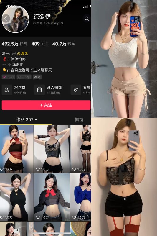 抖音 纯欲伊 微密圈  NO.003期 【4P20V】最新至：2023.10.10-岛屿电鸽微密圈-全网最全抖音网红高质量总站