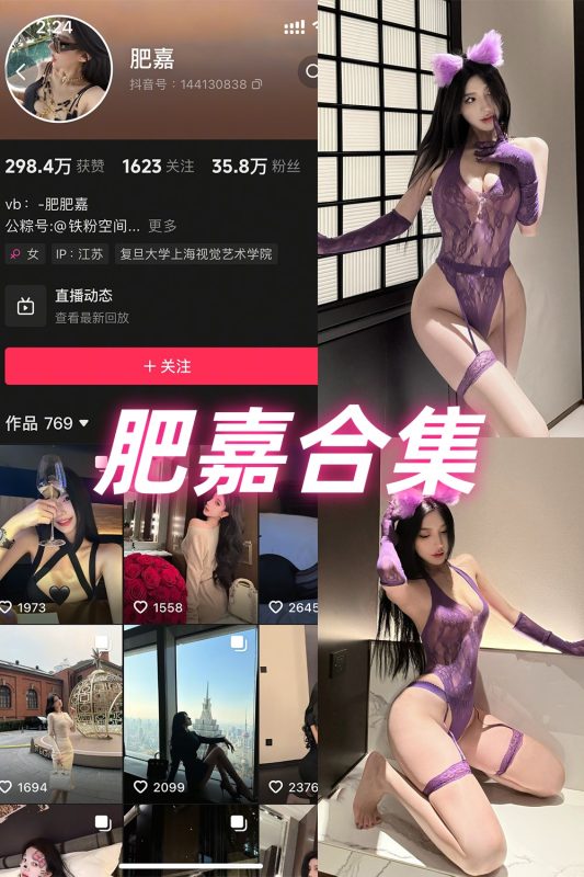 抖音 肥嘉 铁粉空间 NO.001-015期 合集-岛屿电鸽微密圈-全网最全抖音网红高质量总站