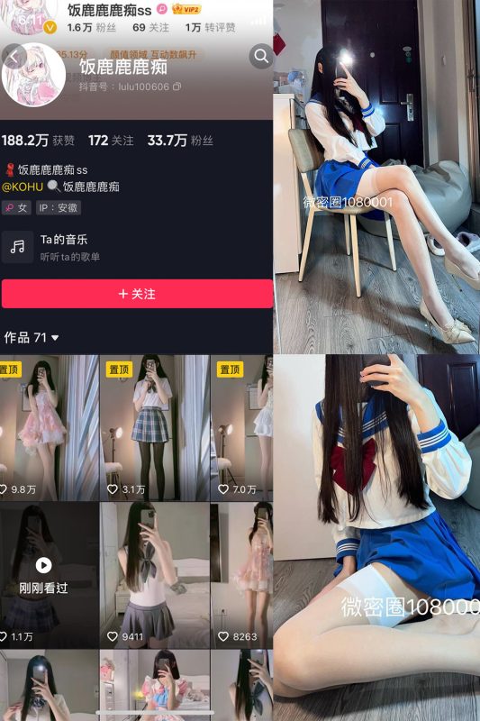 抖音 饭鹿鹿痴 微密圈 NO.023期 【17P2V】最新至：2025.2.15-岛屿电鸽微密圈-全网最全抖音网红高质量总站