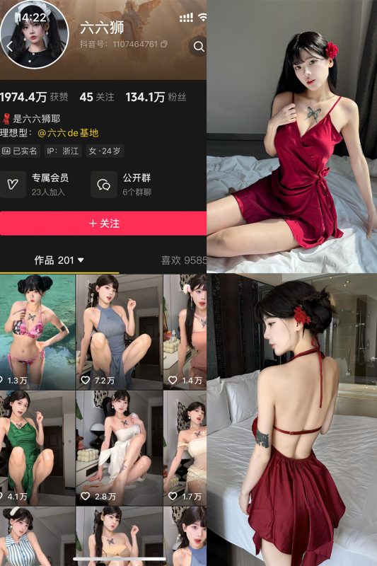 抖音 六六狮 岛遇 NO.001期 【28P8V】-岛屿电鸽微密圈-全网最全抖音网红高质量总站