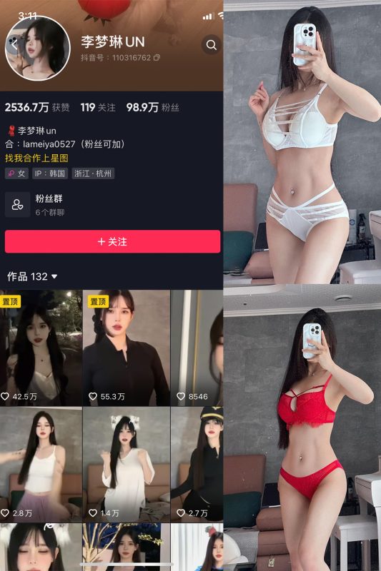抖音 李梦琳 微密圈  NO.012期 【18P2V】最新至：2023.8.25-岛屿电鸽微密圈-全网最全抖音网红高质量总站