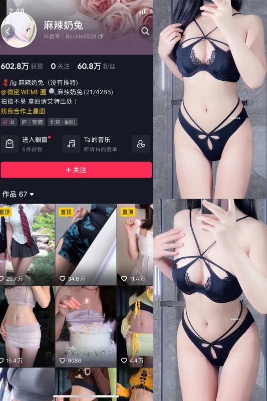 抖音 麻辣奶兔 微密圈  NO.033期 【9P】最新至：2023.8.2-岛屿电鸽微密圈-全网最全抖音网红高质量总站