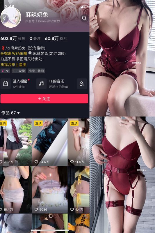抖音 麻辣奶兔 微密圈  NO.063期 【9P】最新至：2024.3.22-岛屿电鸽微密圈-全网最全抖音网红高质量总站