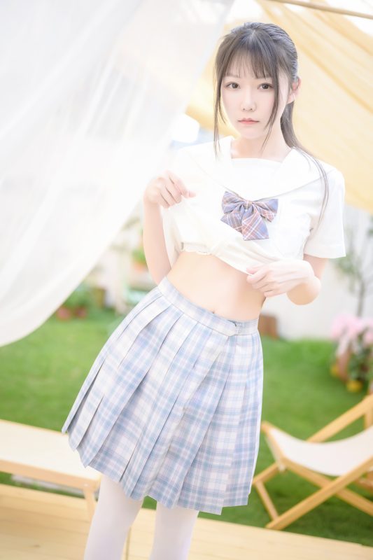 香草喵露露 NO.009 阳光庭院制服 [50P-714MB]-岛屿电鸽微密圈-全网最全抖音网红高质量总站