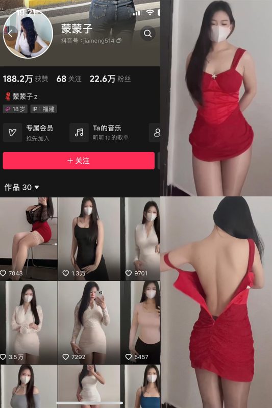 抖音 蒙蒙子 微密圈  NO.006期 【24P24V】-岛屿电鸽微密圈-全网最全抖音网红高质量总站