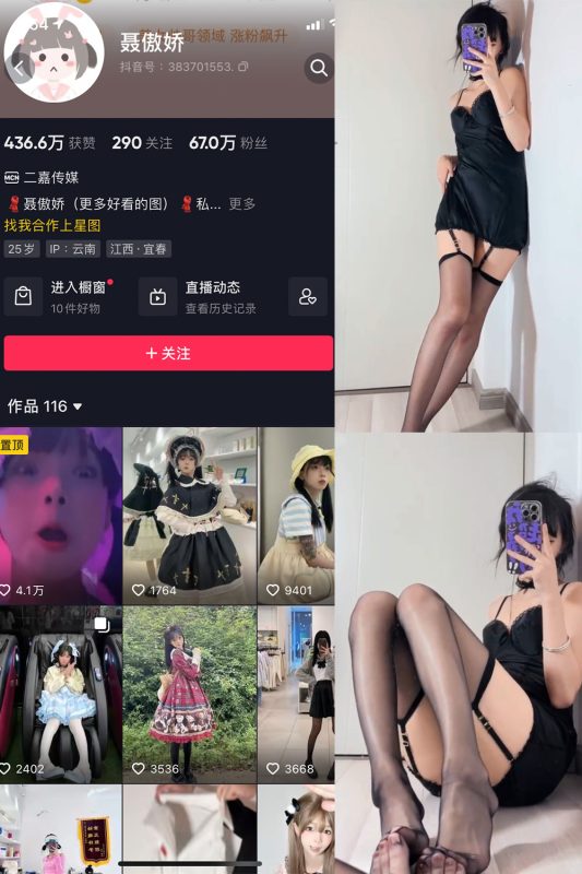抖音 聂傲娇 微密圈  NO.030期 【4P2V】最新至：2023.7.19-岛屿电鸽微密圈-全网最全抖音网红高质量总站