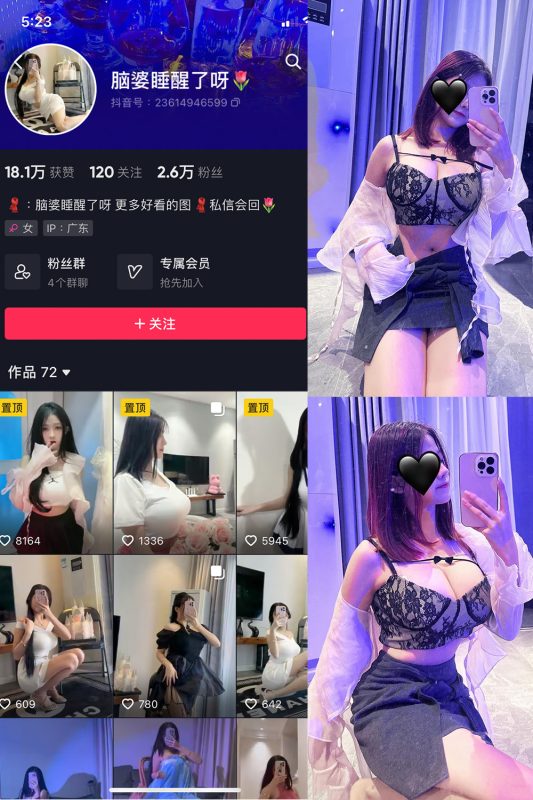 抖音 脑婆睡醒啦 微密圈  NO.001期 【40P】-岛屿电鸽微密圈-全网最全抖音网红高质量总站