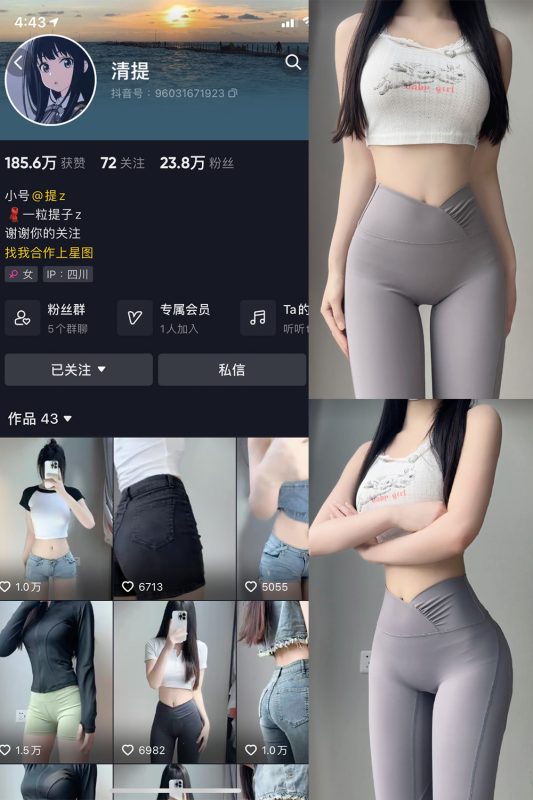 抖音 清提 微密圈  NO.002期 【25P】-岛屿电鸽微密圈-全网最全抖音网红高质量总站