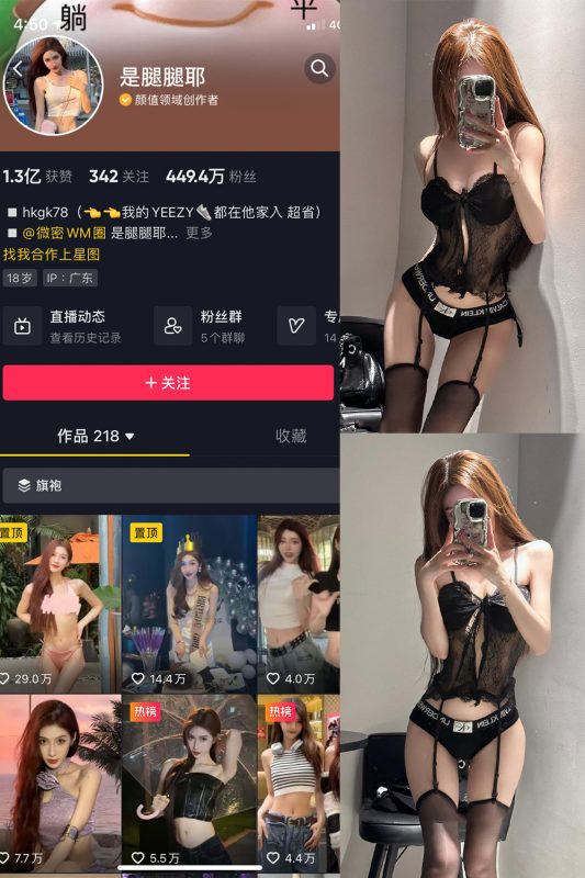抖音 是腿腿耶 微密圈  NO.024期 【4P】最新至：2023.6.4-岛屿电鸽微密圈-全网最全抖音网红高质量总站