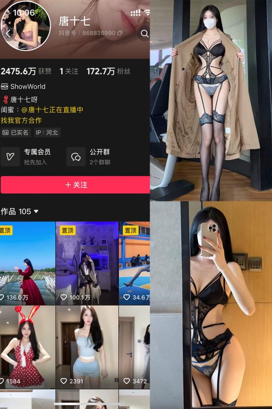 抖音 唐十七 秘语空间 NO.003期 【30P】-岛屿电鸽微密圈-全网最全抖音网红高质量总站