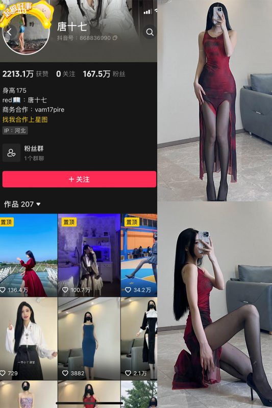 抖音 唐十七 微密圈 NO.011期 【23P】-岛屿电鸽微密圈-全网最全抖音网红高质量总站