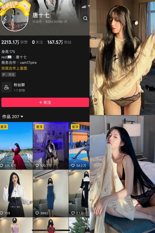 抖音 唐十七 微密圈 NO.012期 【15P】-岛屿电鸽微密圈-全网最全抖音网红高质量总站
