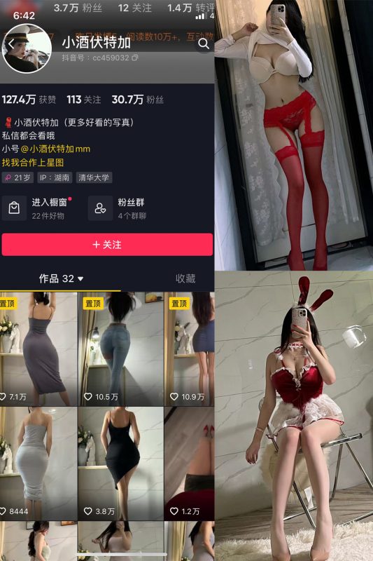 抖音 小酒伏特加 微密圈  NO.002期 【48P】-岛屿电鸽微密圈-全网最全抖音网红高质量总站