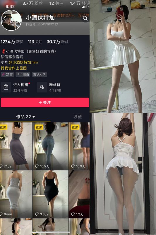 抖音 小酒伏特加 微密圈  NO.006期 【15P】-岛屿电鸽微密圈-全网最全抖音网红高质量总站