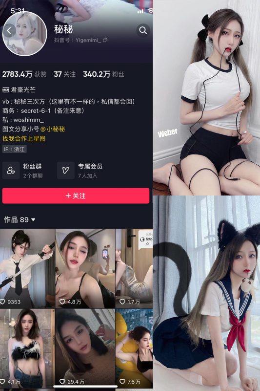 抖音 秘秘 微密圈  NO.001期 【29P】-岛屿电鸽微密圈-全网最全抖音网红高质量总站