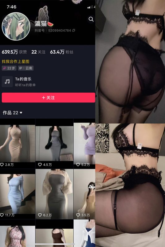 抖音 瀛猫 微密圈  NO.020期 【6P2V】最新至：2023.10.26-岛屿电鸽微密圈-全网最全抖音网红高质量总站