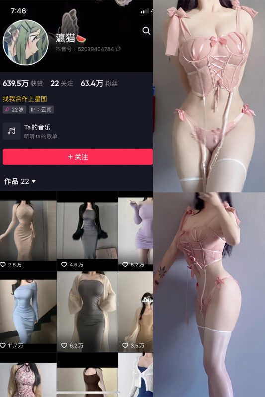 抖音 瀛猫 微密圈  NO.023期 【13P4V】最新至：2023.11.06-岛屿电鸽微密圈-全网最全抖音网红高质量总站