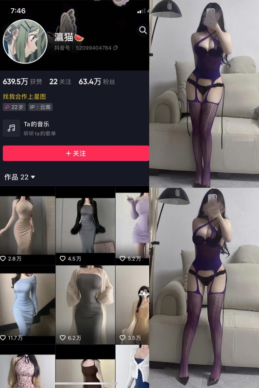 抖音 瀛猫 微密圈  NO.025期 【6P2V】最新至：2023.11.23-岛屿电鸽微密圈-全网最全抖音网红高质量总站