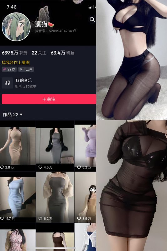 抖音 瀛猫 微密圈  NO.036期 【24P2V】最新至：2024.3.7-岛屿电鸽微密圈-全网最全抖音网红高质量总站