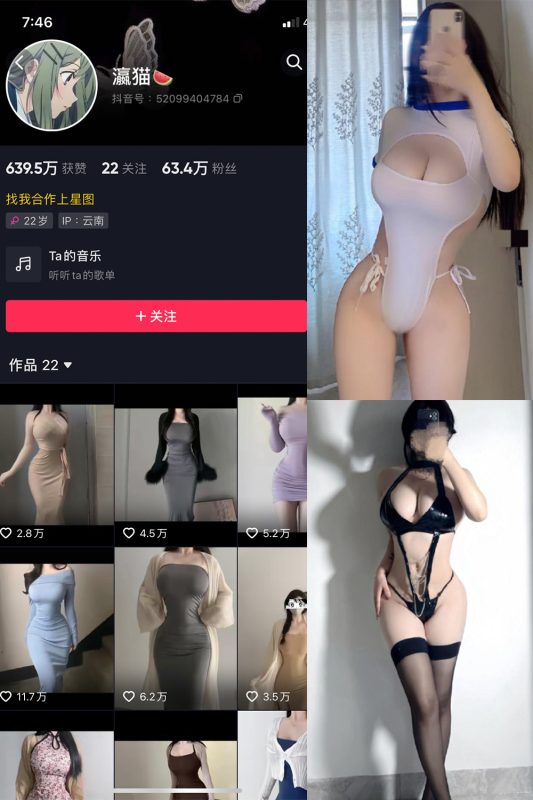 抖音 瀛猫 微密圈  NO.046期 【18P2V】最新至：2024.4.18-岛屿电鸽微密圈-全网最全抖音网红高质量总站