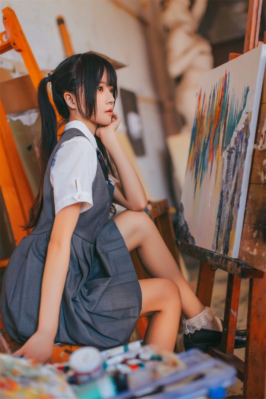 桜桃喵 VOL.016 [17P] 画室少女-岛屿电鸽微密圈-全网最全抖音网红高质量总站