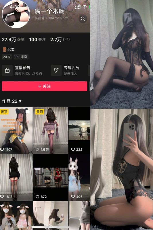 抖音 嘴一个木啊 微密圈  NO.002 【27P】-岛屿电鸽微密圈-全网最全抖音网红高质量总站