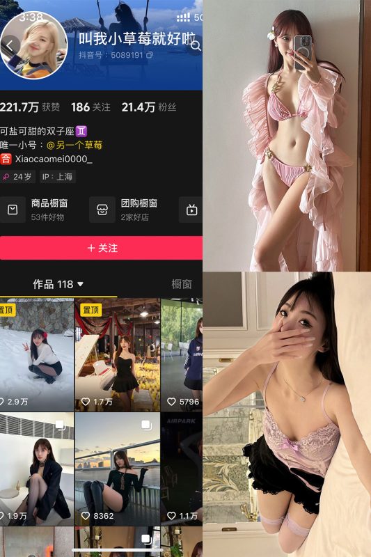 抖音 叫我草莓就好啦 微密圈 NO.004期 【41P】最新至：2024.10.27-岛屿电鸽微密圈-全网最全抖音网红高质量总站