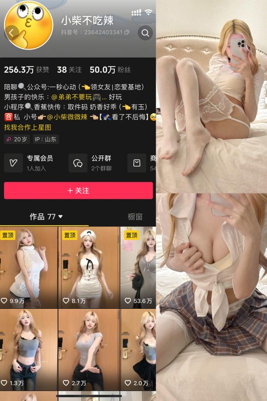 抖音 小柴不吃辣 微密圈  NO.005期 【30P5V】最新至：2025.3.24-岛屿电鸽微密圈-全网最全抖音网红高质量总站