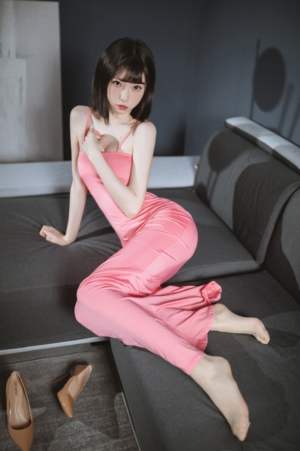 许岚LAN – 粉色长裙 [40P [40P-179.61 MB]-岛屿电鸽微密圈-全网最全抖音网红高质量总站