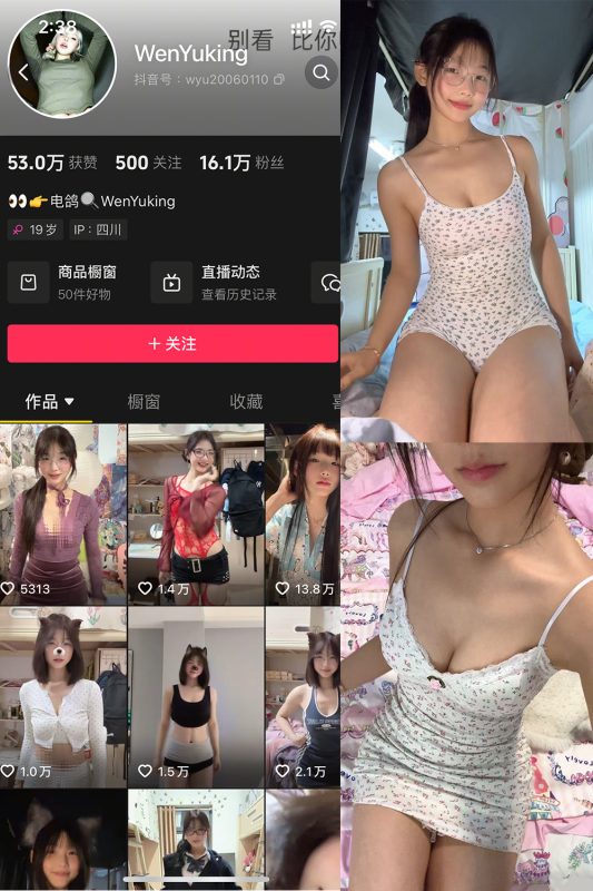 抖音 WenYuking 微密圈 001期 【20P2V】-岛屿电鸽微密圈-全网最全抖音网红高质量总站